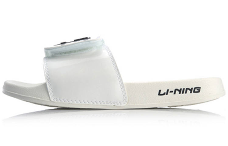 Li-Ning Li Ning LN Slipper Trendy EVA Quiet Slide Slippers Women's White