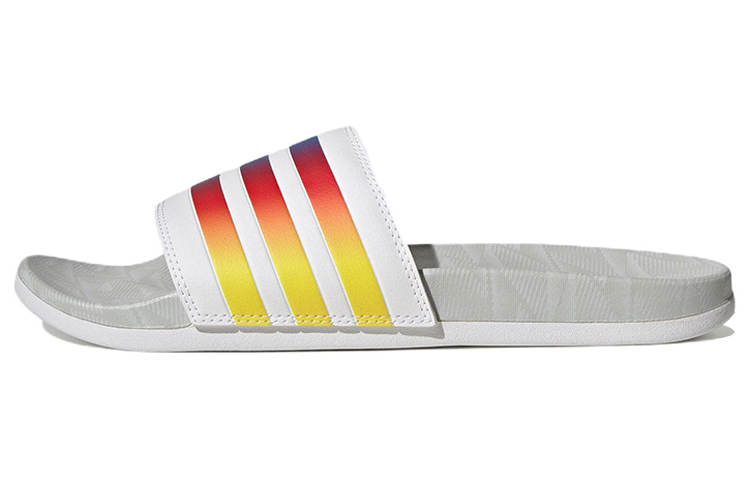 Adidas Adidas Adilette Comfort Slides Comfortable And Trendy Sports Slippers Unisex Gray Yellow Red
