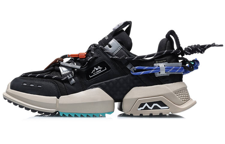 Li-Ning Li Ning GTX Textile, Split Cow Leather, TPU Cushioning Slip Resistant Abrasion Resistant Breathable Support