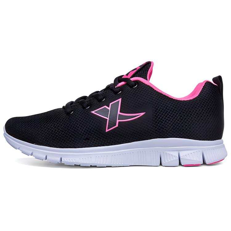 XTEP Casual Shoes Women's Low Top Black Pink Red