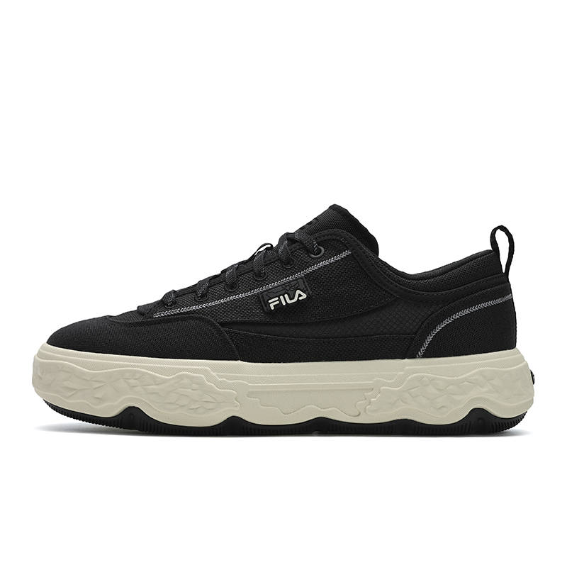 FILA ROCK Shoes Cushioning, Wear Resistant Low top Casual Shoes Men's Black