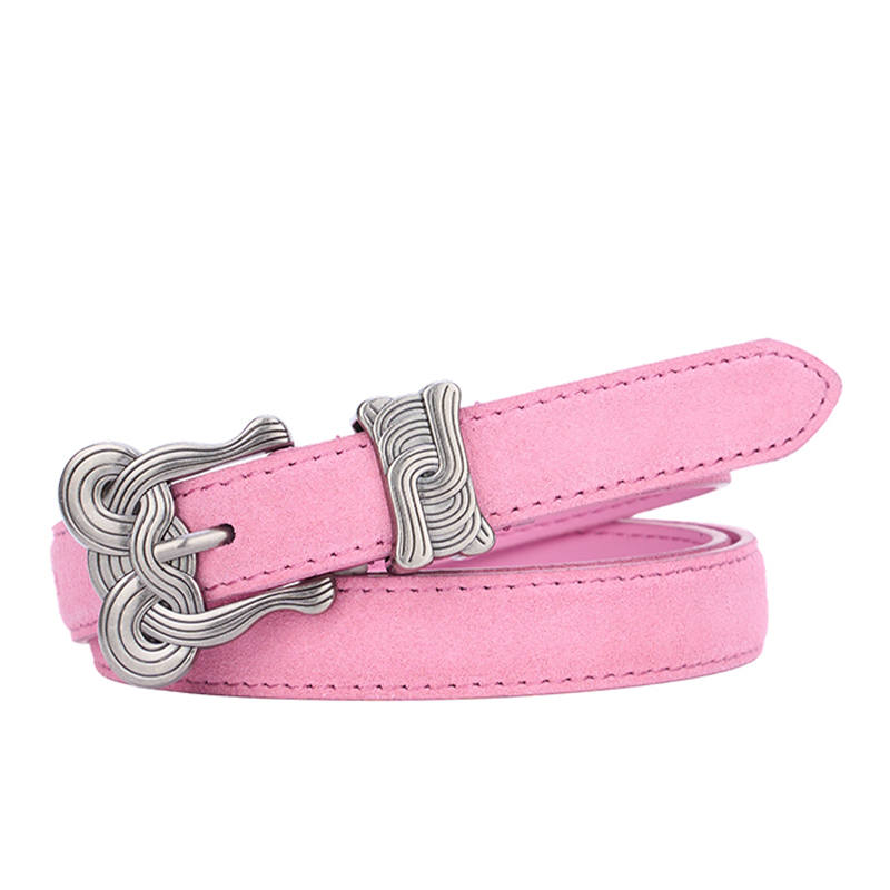 Barbie Cow Leather Zinc Alloy Leather Belts Women's 2.0cm