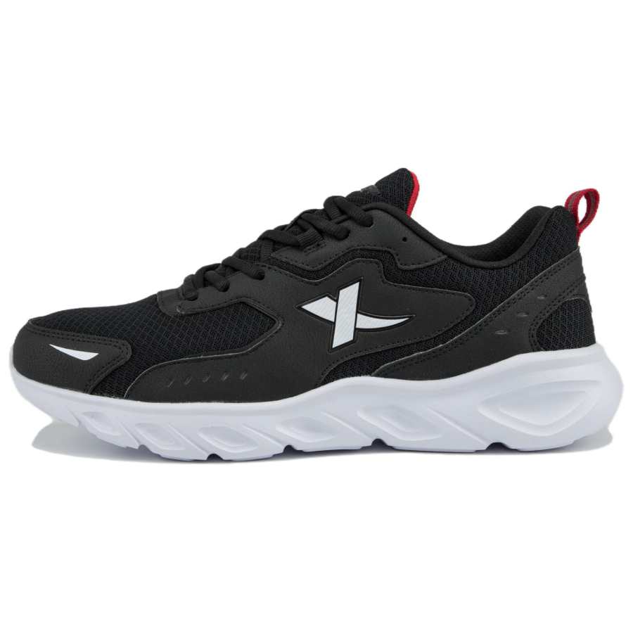 XTEP Shock Absorbing, Non Slip, Wear Resistant, Breathable And Lightweight Low top Casual Shoes Men's Black