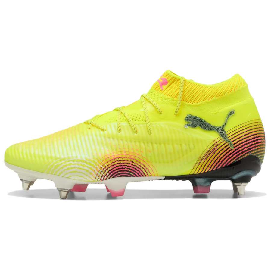 PUMA FUTURE 8 Abrasion Resistant Soccer Shoes Men's Yellow