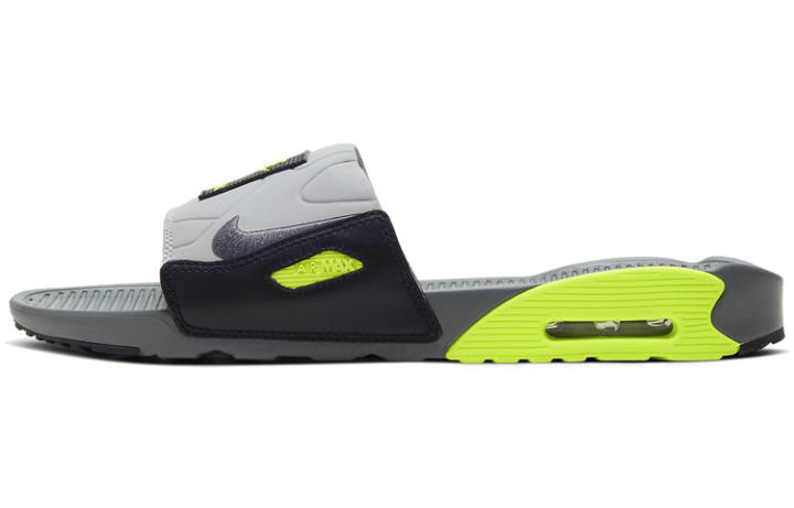 Nike Nike Air Max 90 Slide Smoke Grey Volt Black
