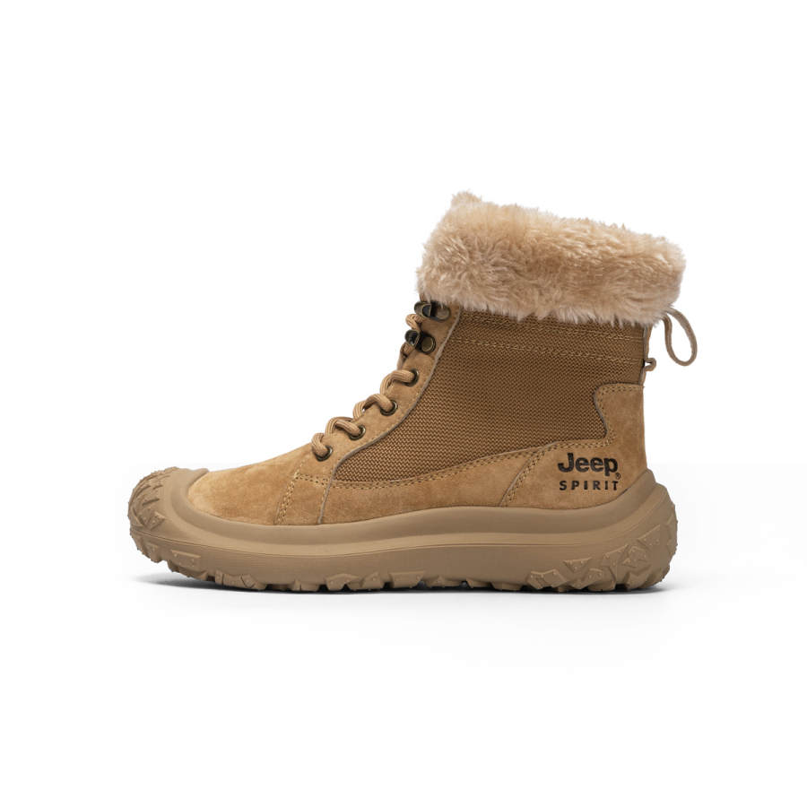 JEEP SPIRIT Fabric Short Combat Boots Women's