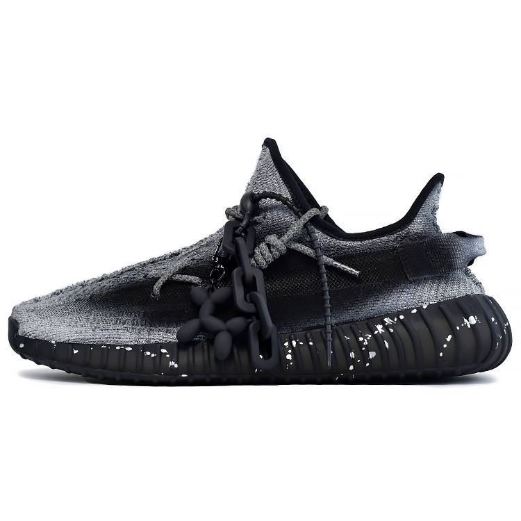 Adidas Originals Yeezy Boost 350 V2 Casual Shoes Unisex Low Top Black/Silver