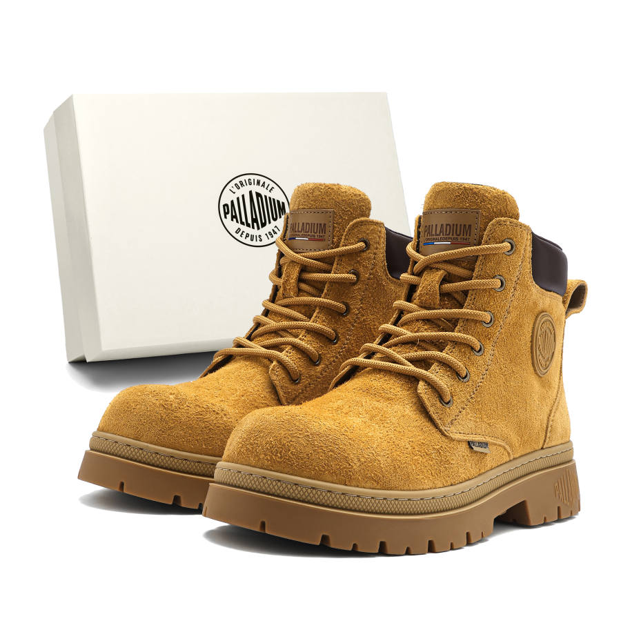 Palladium Palladium Combat Boots Unisex Yellow Brown