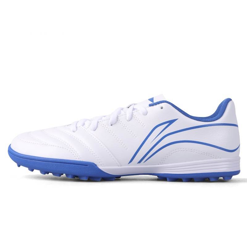 Li-Ning Li Ning TF Turf Artificial Turf Soccer Shoes Unisex White Blue