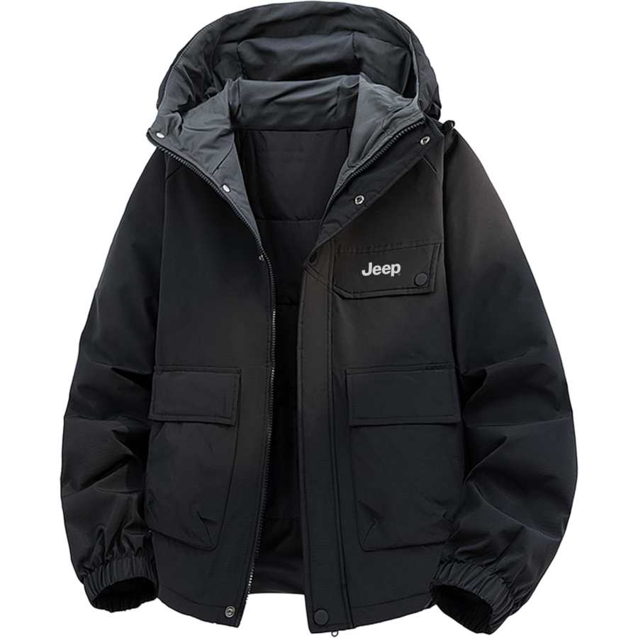 Jeep Jeep Down Jackets Unisex Hooded Thickened