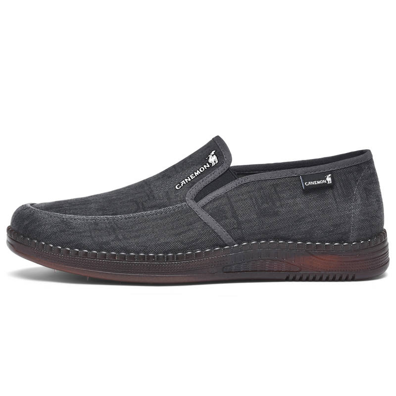 LINGHANGLUOTUO Abrasion Resistant Coverage Low top Casual Shoes Men's Gray