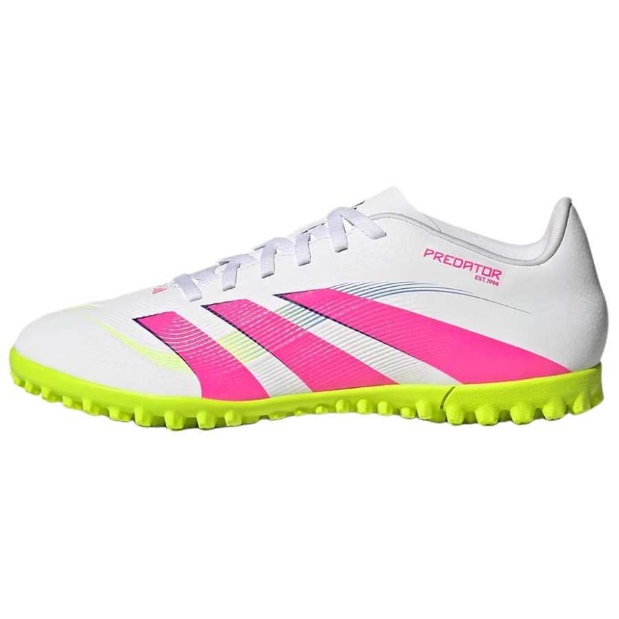 Adidas Adidas Predator CLUB TF Turf Fabric Slip Resistant Abrasion Resistant Soccer Shoes Men's White Pink