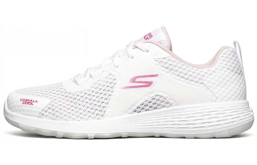 Skechers Go Walk Cool Running Shoes White/Pink Women's