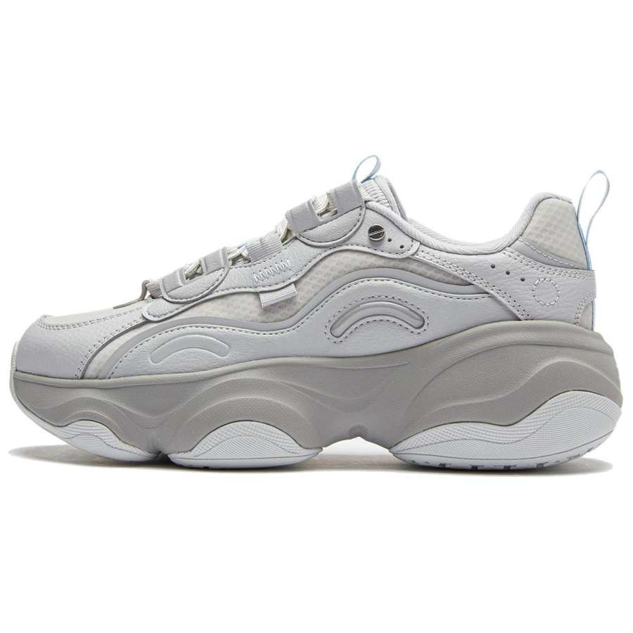 Li-Ning Li Ning Honey Collection Cushioning, Wear Resistant Low top Casual Shoes Women's Gray