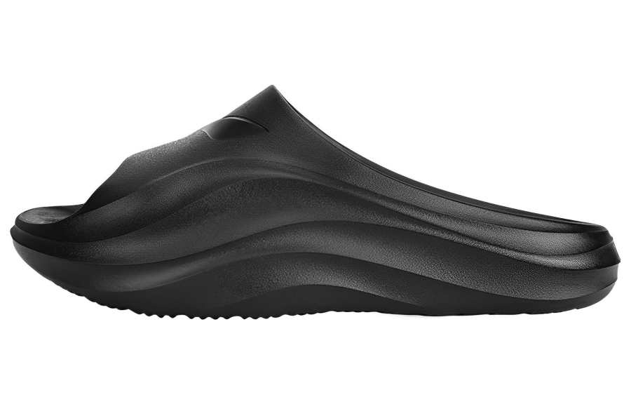 Li-Ning Li Ning Slip Resistant Abrasion Resistant EVA Slide Slippers Unisex Black