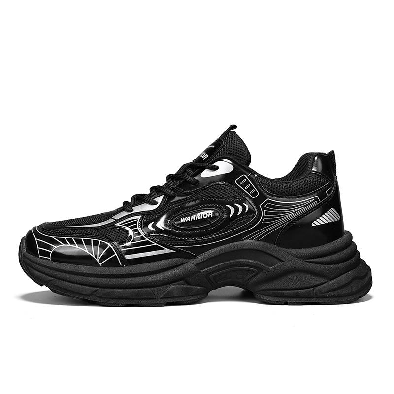 Warrior Abrasion Resistant Lightweight Wear resistant And Lightweight Low top Casual Shoes Men's Silver Black