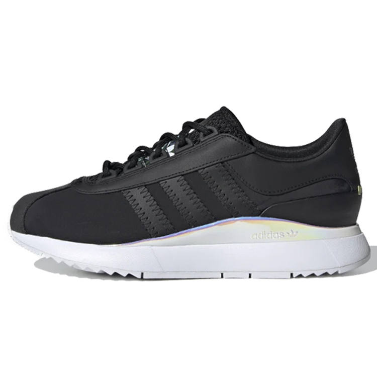 Adidas Originals Sl Andridge Synthetic Leather Lace Up Cushioning Low top Casual Shoes Women's Black
