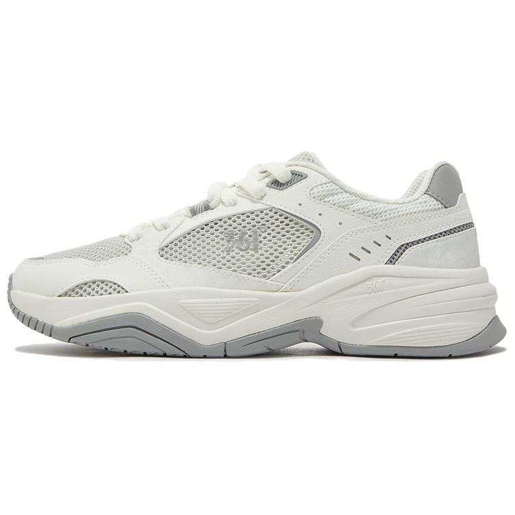 361° Wander Slip Resistant Abrasion Resistant Low top Casual Shoes Men's White Gray