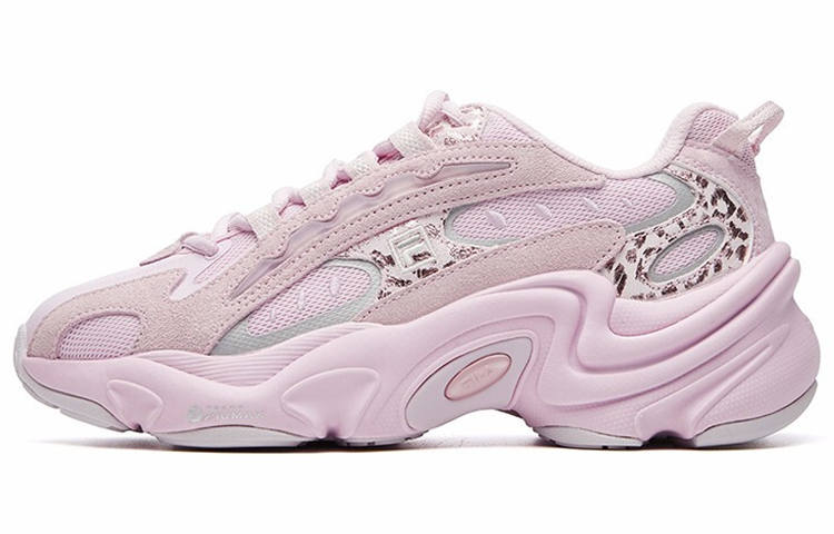 FILA PANTERA Mesh, Textile, Synthetic Leather Low top Casual Shoes Women's Snow Lilac