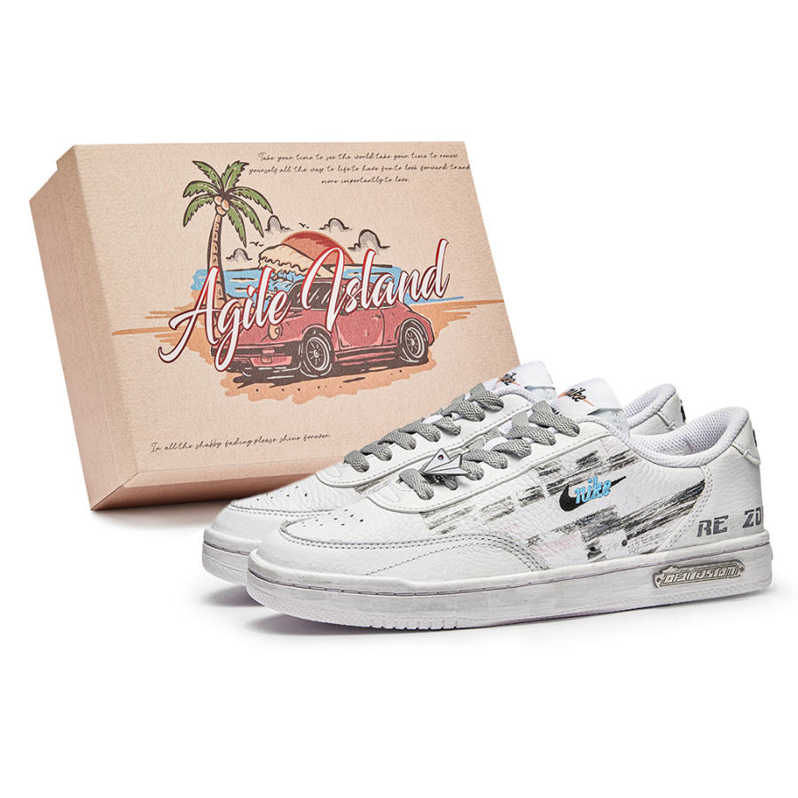 Nike Nike Court Vintage Lively Island, Box, Sunny Day Paper Plane Abrasion Resistant Abrasion Resistant Low top Casual Shoes