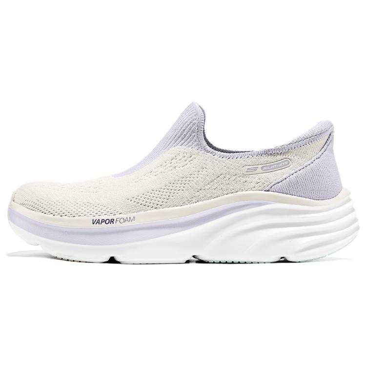 Skechers D'Lux Vapor Abrasion Resistant Breathable Low top Casual Shoes Women's Beige Purple