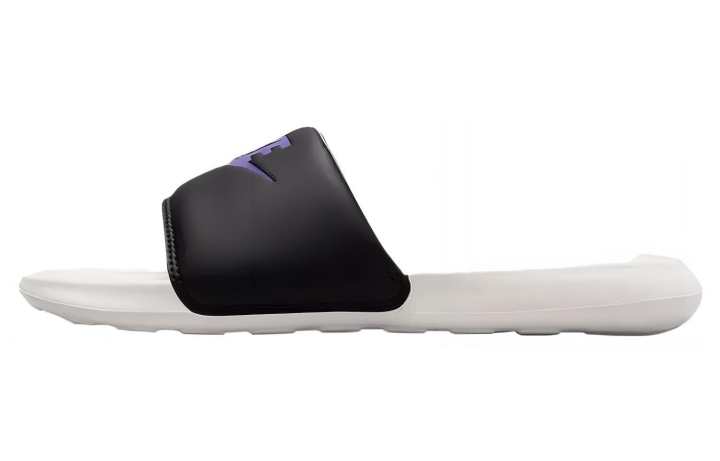 Nike Nike Victori One Slip Resistant Abrasion Resistant Slide Slippers Men's Black White Purple