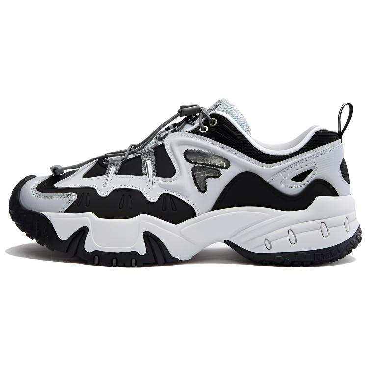 FILA FUSION KRIPTONITE Tooth Rock Shoes Low top Casual Shoes Women's Black Gray