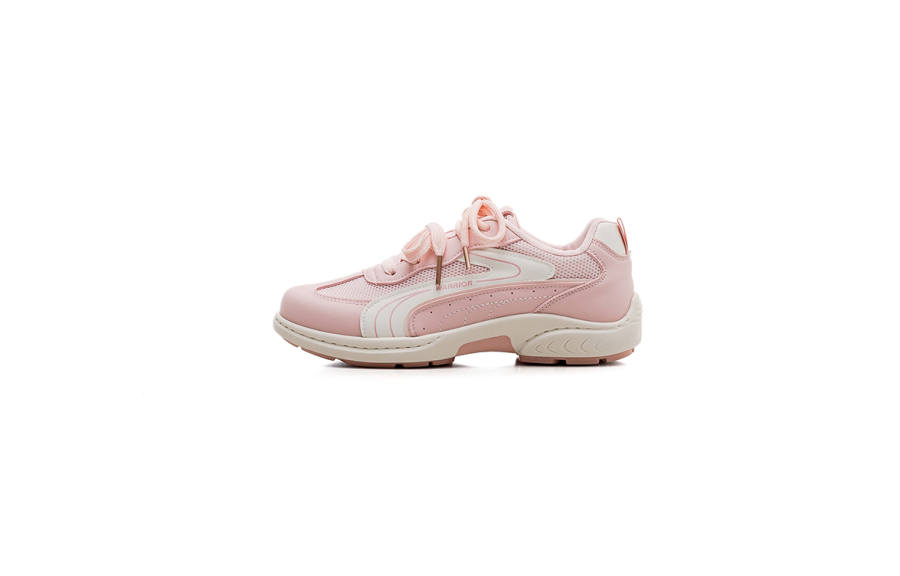 Warrior Abrasion Resistant Breathable Abrasion Resistant Breathable Low top Casual Shoes Women's Pink Beige