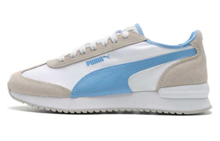 PUMA R78 Neon Textile, Split Cow Leather, Artificial Leather Abrasion Resistant Breathable Low top Casual Shoes Unisex