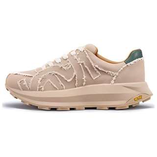 TSUBO CR Distressed Cushioning, Wear Resistant Low top Casual Shoes Unisex Light Brown