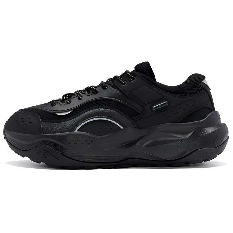 XTEP Red Cliffs 2.0 Comfortable Round Toe Cushioning, Wear Resistant Low top Casual Shoes Women's Black