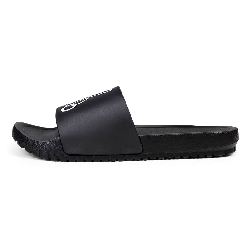 PAIBLOKS Leather Patchwork Cushioning Quick Dry Slip Resistant Abrasion Resistant Quiet Slide Slippers Men's