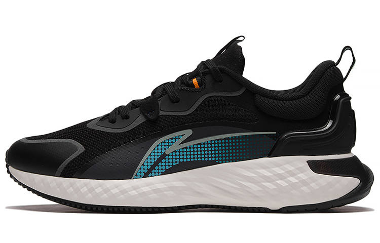 Li-Ning LiNing Cloud Shield Cushioning, Slip Resistant, Abrasion Resistant, Rebound Low top Sports Casual Shoes Men's Black