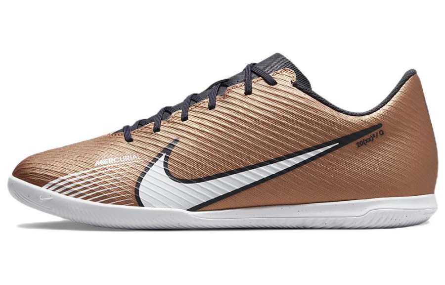 Nike Nike Mercurial Vapor 15 Cushioning Slip Resistant Abrasion Resistant Soccer Shoes Men's Gold White