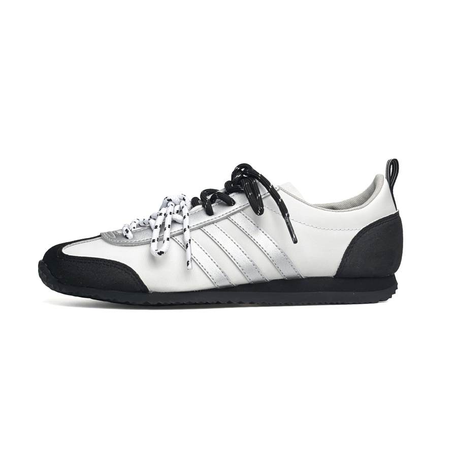 Adidas Adidas VS JOG 2.0 WAO Abrasion Resistant Abrasion Resistant Low top Casual Shoes Unisex Silver Black