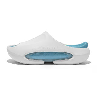 QINGKU Jin Dou Cloud Collection Skeleton Quiet Slip Resistant Slide Slippers Unisex Hydrogen Cloud Blue