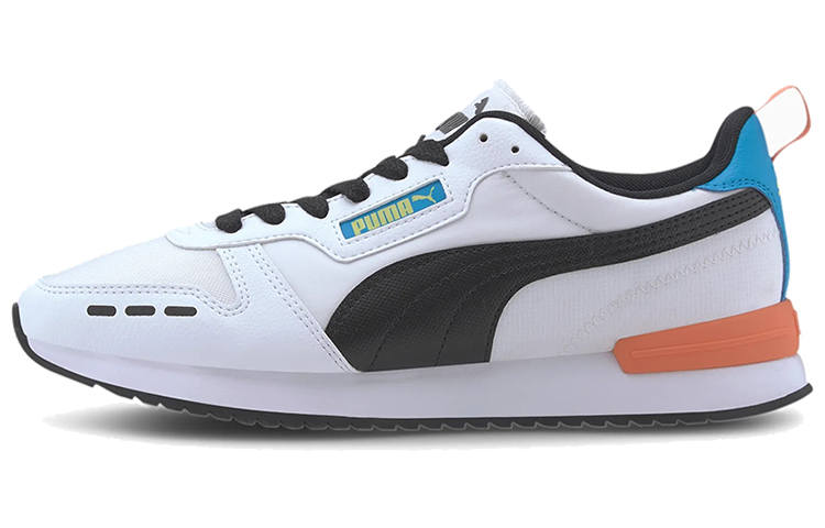 PUMA R78 Neon Low Running Shoes Black/Orange/White
