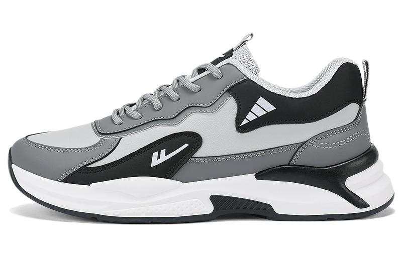 Warrior Slip Resistant Abrasion Resistant Low top Casual Shoes Men's Gray Black