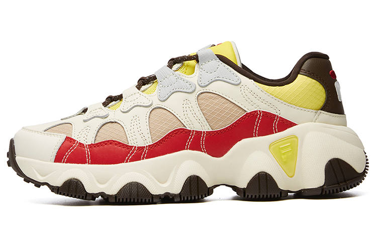 FILA Jagger Low Running Shoes White/Red/Yellow Women's