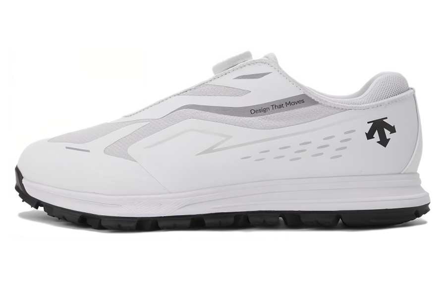 DESCENTE Cushioning Abrasion Resistant Cushioning, Wear Resistant Low top Casual Shoes Unisex White