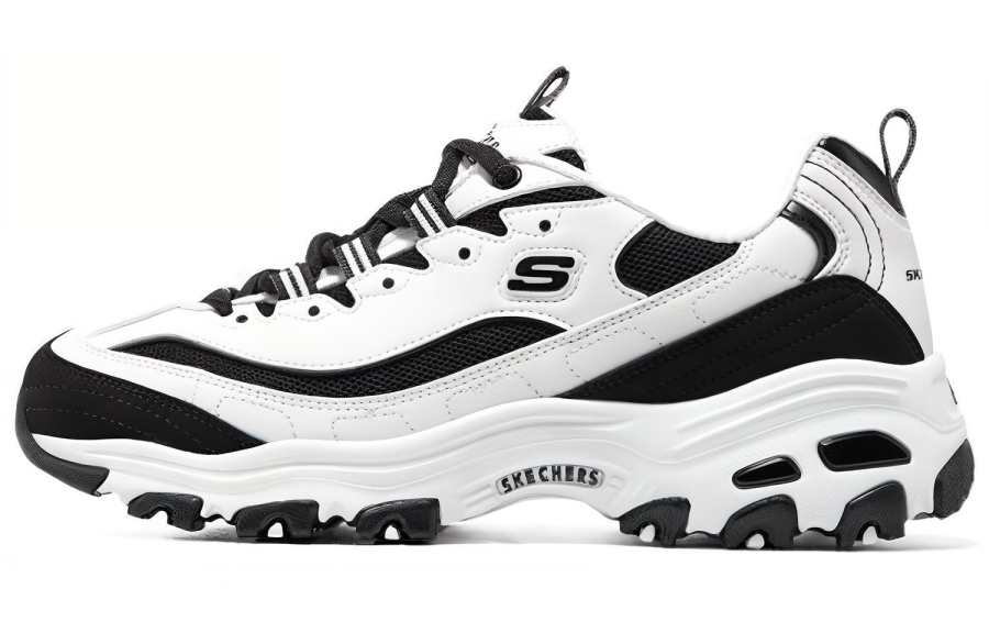 Skechers Dlites 1.0 'White Black' Women's