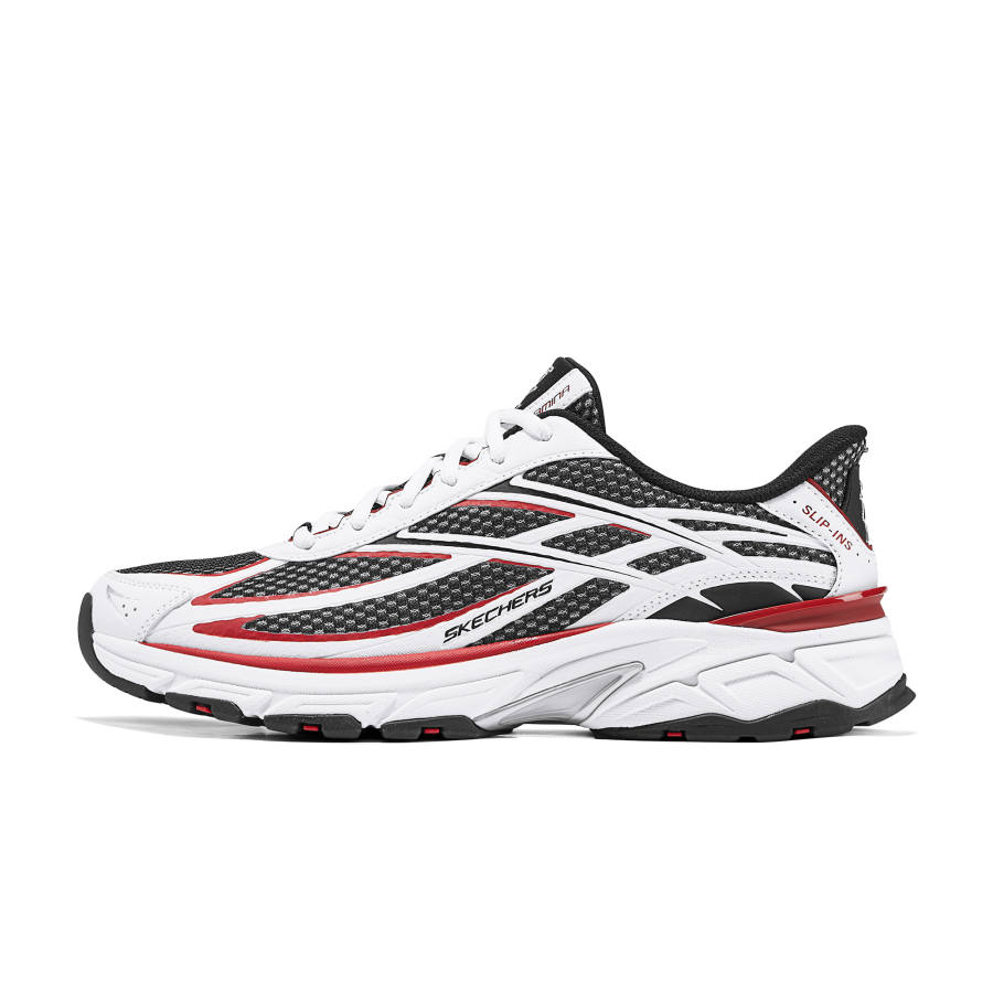 Skechers Silver Wing Shoes Lightweight Low top Casual Shoes Men's White