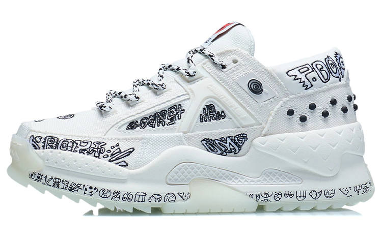 Li-Ning Li Ning CF Trendy Low top Sports Casual Shoes Women's Mist White