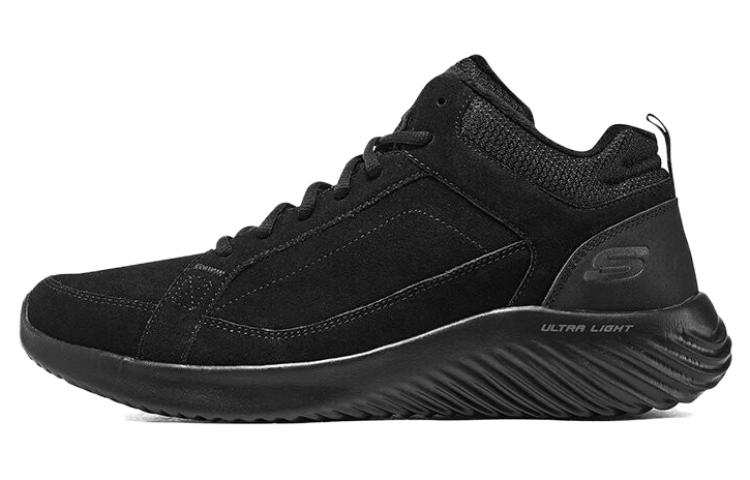 Skechers Bounder Comfortable Abrasion Resistant Abrasion Resistant Mid top Casual Shoes Men's Black