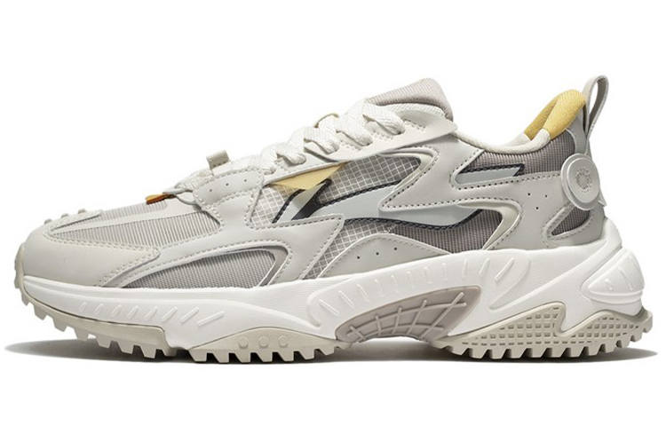 Li-Ning LiNing Chiikawa Rebound Cushioning, Slip Resistant, Abrasion Resistant Low Top Sports Casual Shoes Men's Oat Gray
