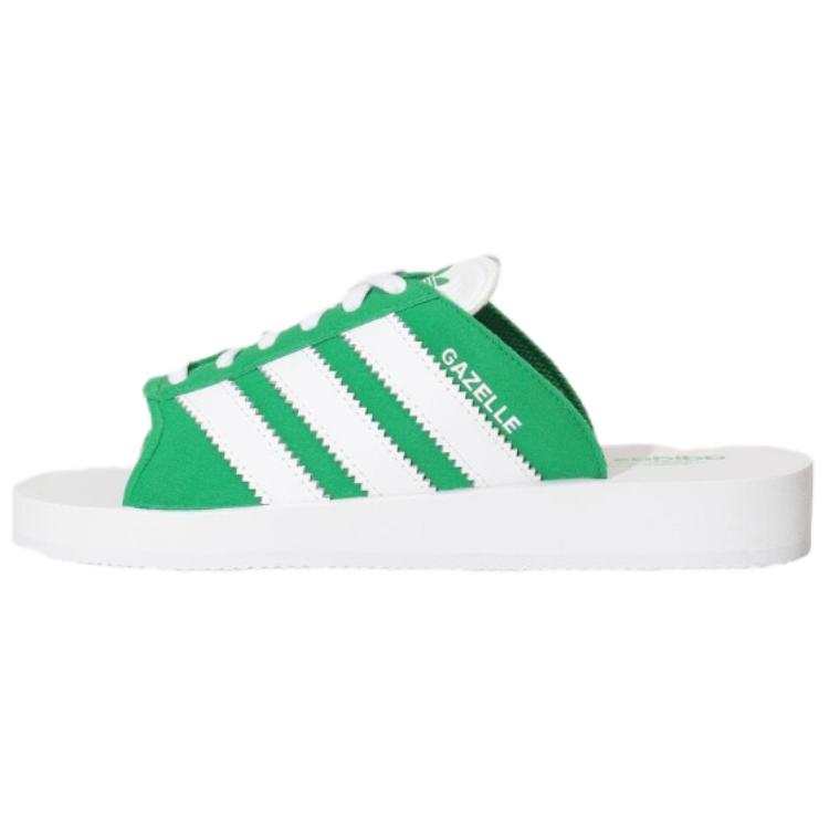 Adidas Originals Gazelle Abrasion Resistant Abrasion Resistant Slide Slippers Unisex Green