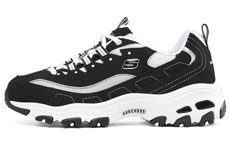 Skechers D'Lites 1.0 Lightweight Low top Casual Shoes Women's Black White