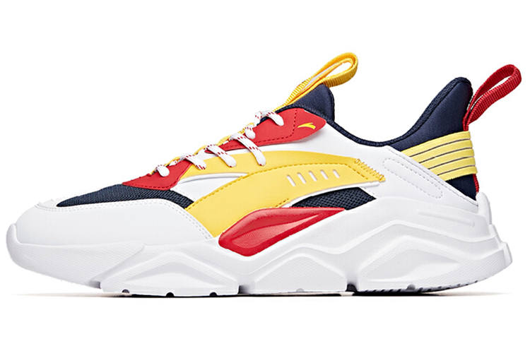 ANTA Life Collection Casual Shoes Men's Low Top White/Yellow/Red