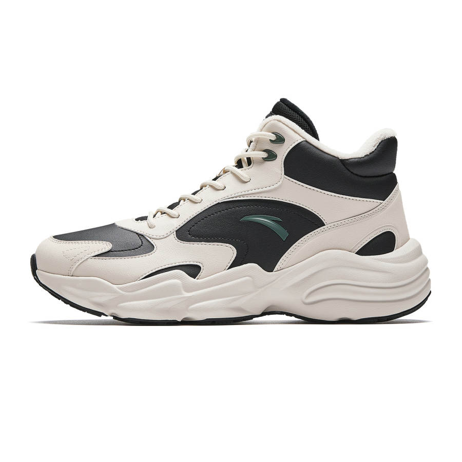 Anta Walker Lining Fleece Lined, Winter Slip Resistant, Abrasion Resistant, Lightweight, Height Increasing High top