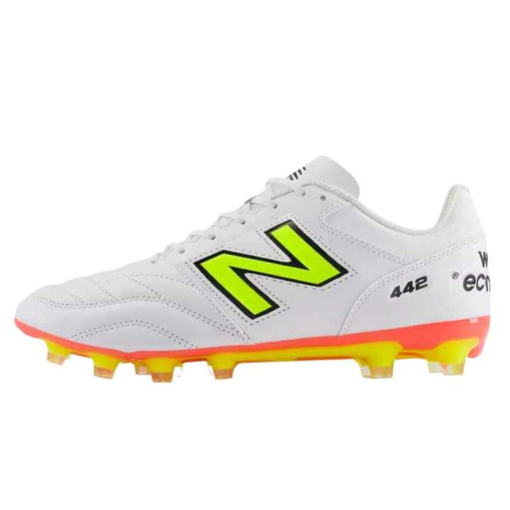 New Balance New Balance 442 V2 Team Leather Soccer Shoes Unisex White 2E Width